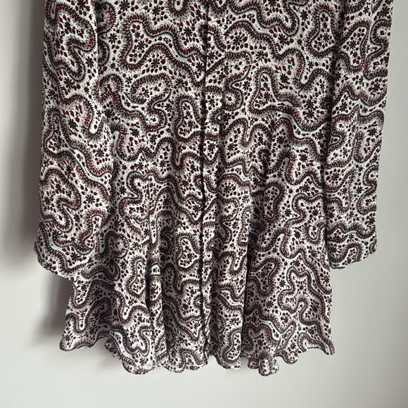 A.L.C. Multicolor Randi Floral Silk Calico Prairie Paisley Mini Dress 10 - Picture 4 of 11